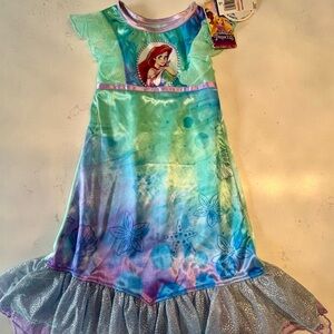 Disney Princess Ariel Nightgown with Blue and Purple Accents